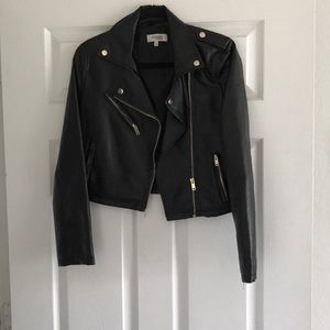 Faux leather jacket